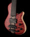 Mayones Cali4 Fretless Bass 17.5" Scale Swamp Ash Body 3A Flame Maple Top Scarlet Red w Case