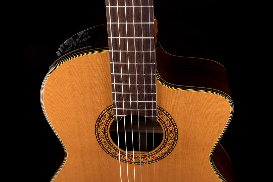 Pre Owned 2005 Takamine EC132SC Nylon Acoustic Guitar With HSC