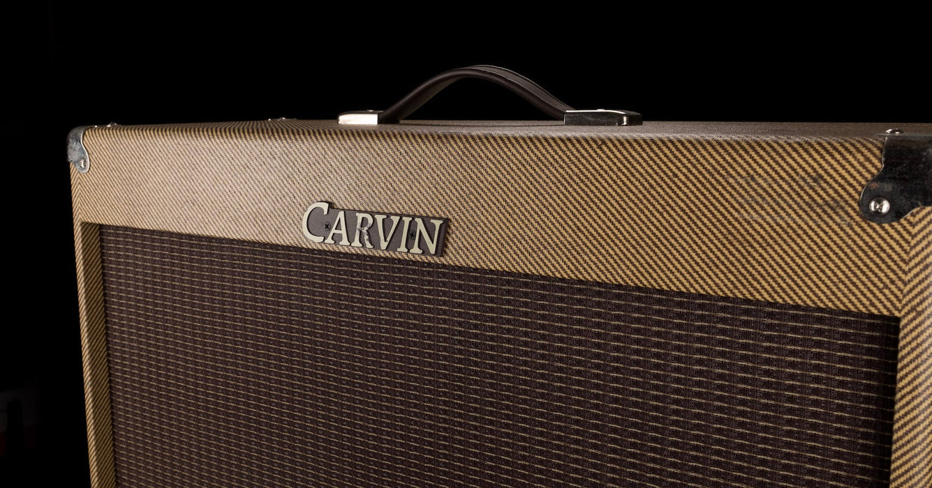 Used Carvin 2x12" Open Back Tweed Cabinet with Upgraded Speakers