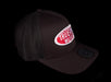 Truetone Music Trucker Hat Black with Red & White Logo