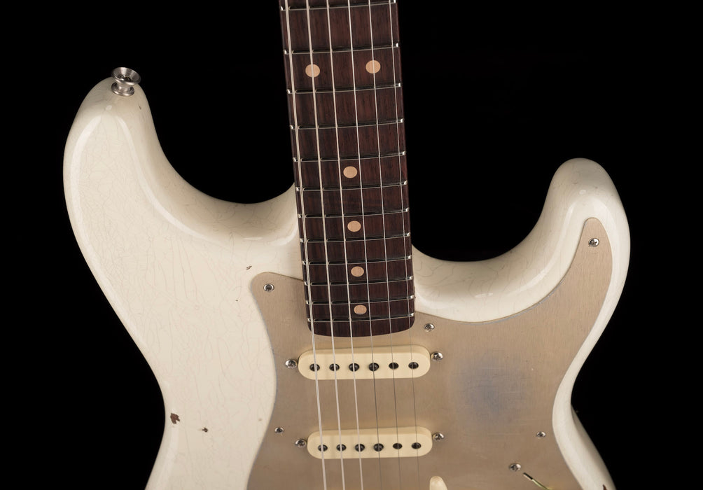 Fender Custom Shop Roasted 1960 Stratocaster Relic Birdseye Maple Aged Olympic White