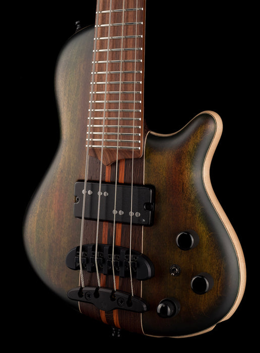 Mayones Cali4 Flame Maple TEW Top Trans Custom Color Matt Finish with Case