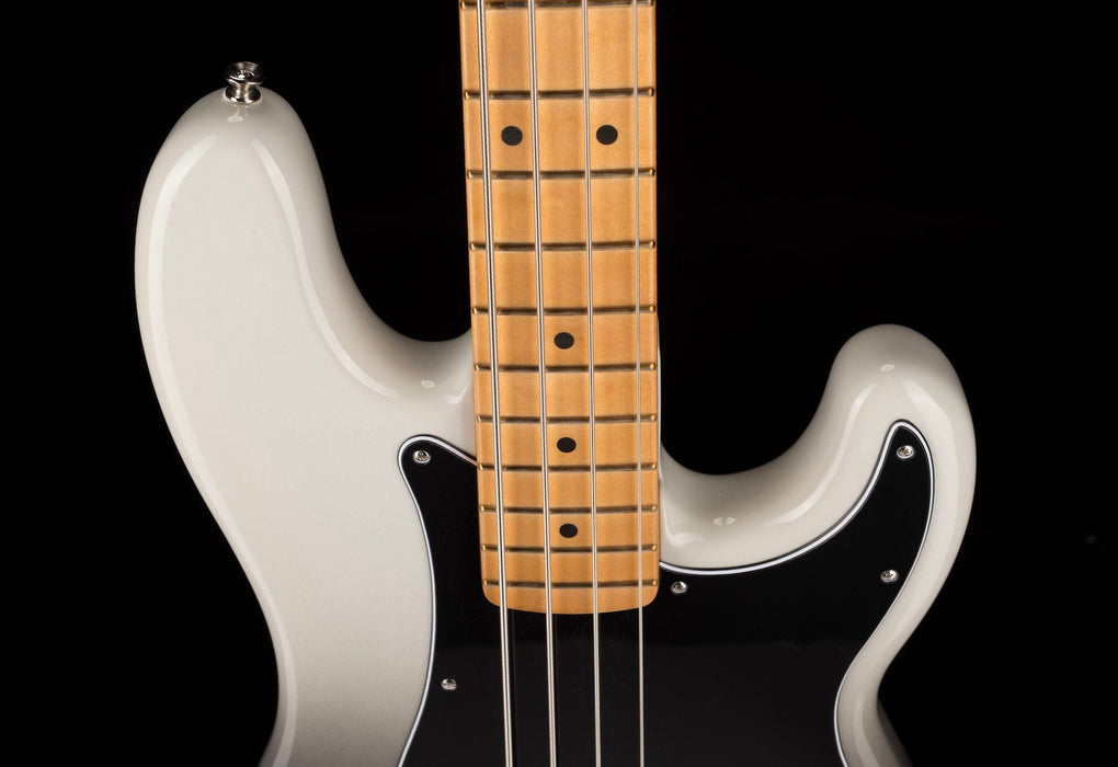 Used Fender Player Plus Active Precision Bass Silver Smoke with Gig Bag