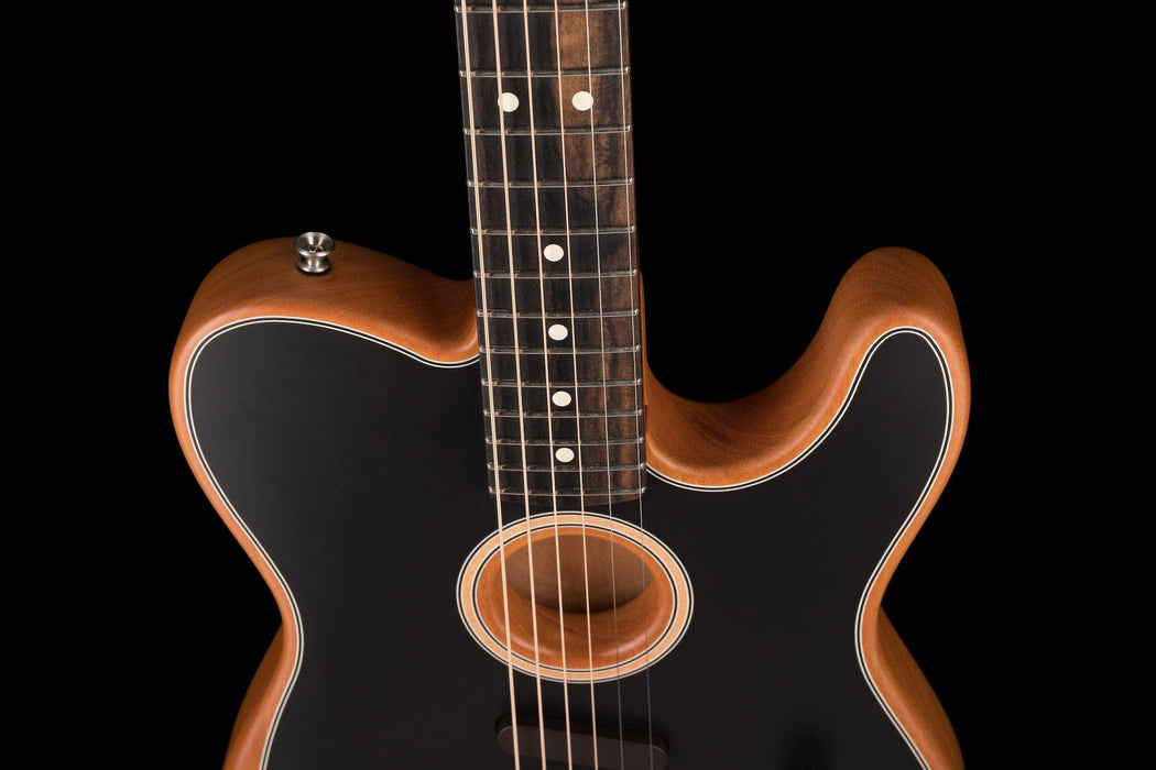Used Fender American Acoustasonic Telecaster Black with Gig Bag