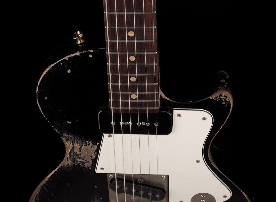 Fano Oltre Series SP6 P90 Medium/Heavy Distress Bull Black with Gig Bag