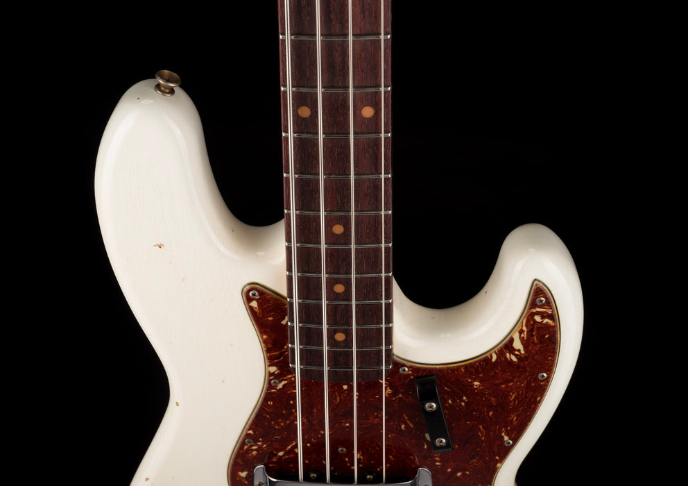 Pre Owned 2018 Fender Custom Shop '60 Jazz Bass Journeyman Olympic White With OHSC