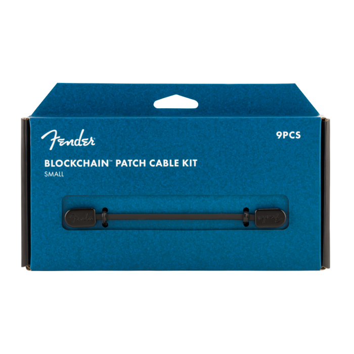 Fender Fender® Blockchain Patch Cable Kit, Black, Small Cables