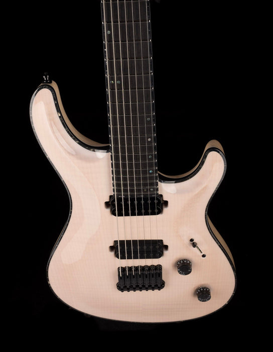 Used Mayones Regius Core 7 Trans White with OHSC