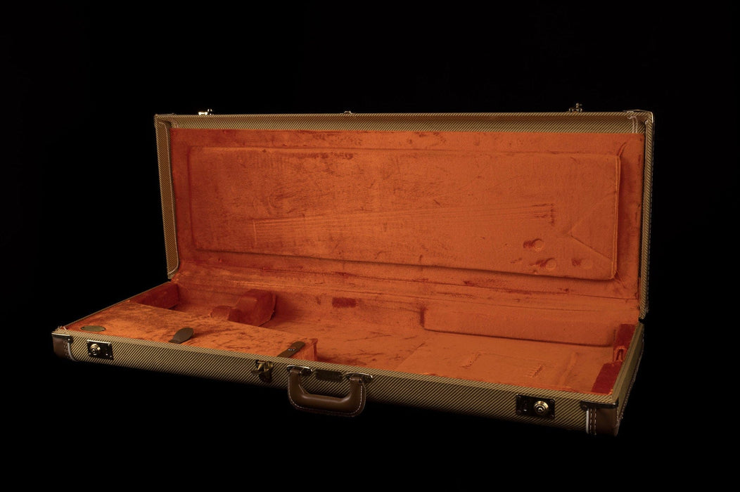 Used Fender Custom Shop G&G Tweed Stratocaster Telecaster Case Orange Interior - 3