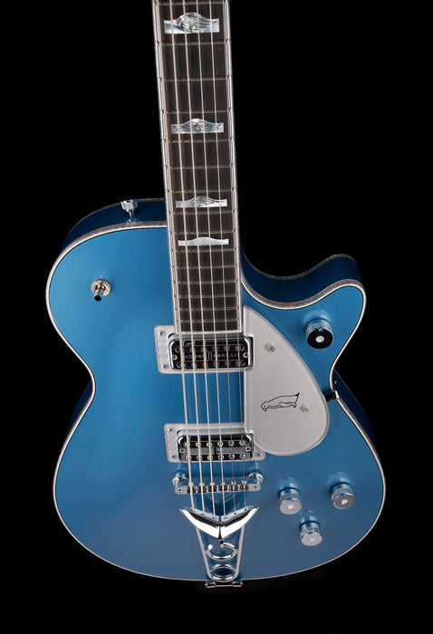 Pre Owned Gretsch Custom Shop Masterbuilt G6134CST Baritone Penguin NOS Lake Placid Blue With OHSC