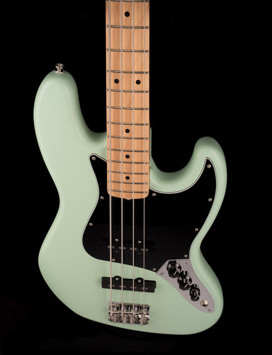 Used Fender American Performer Jazz Bass Satin Surf Green With Gig Bag