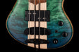 Mayones Cali4 Bass Black Limba Body 3A Quilted Maple Top Trans Blue & Green