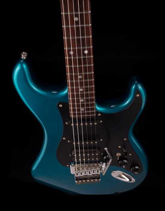 Pre Owned Kramer Focus 3000 HSS With Floyd Rose Metallic Blue With OHSC
