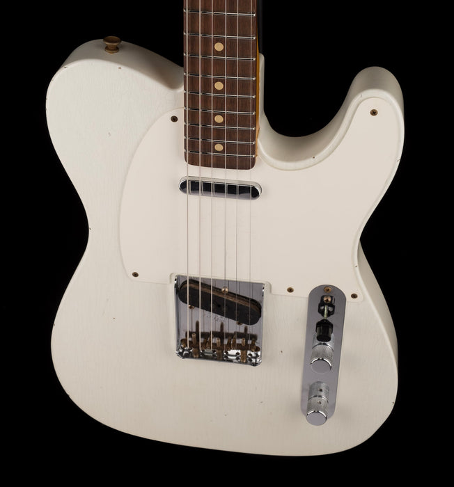 Fender Custom Shop Limited Edition 1959 Telecaster Journeyman Relic Aged Olympic White With Case