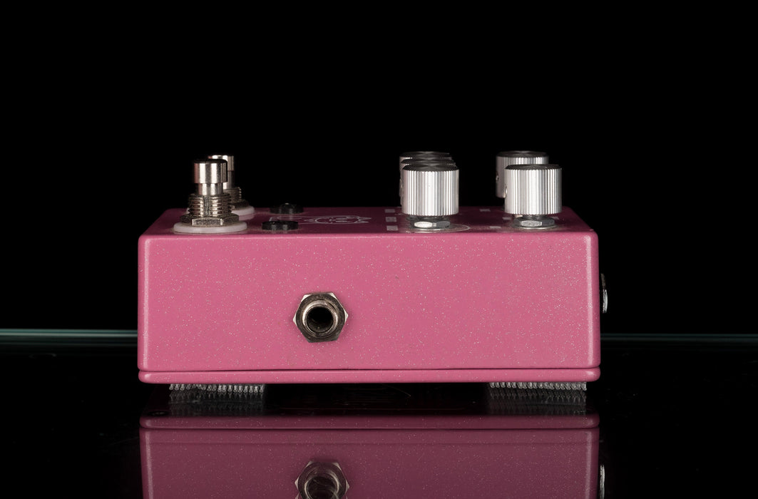 Used JHS Lucky Cat Delay Pink Guitar Effect Pedal With Box