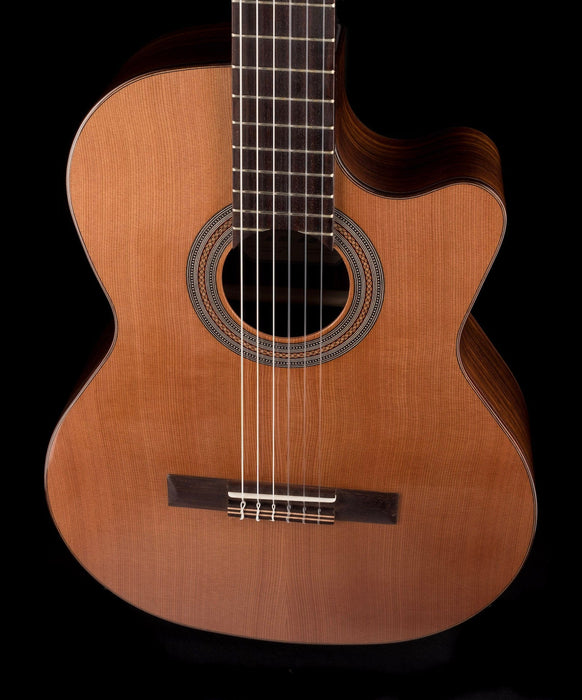 Used Kremona Soloist Series Fiesta F65CW Solid Cedar Top Nylon String Acoustic Electric Guitar With Bag
