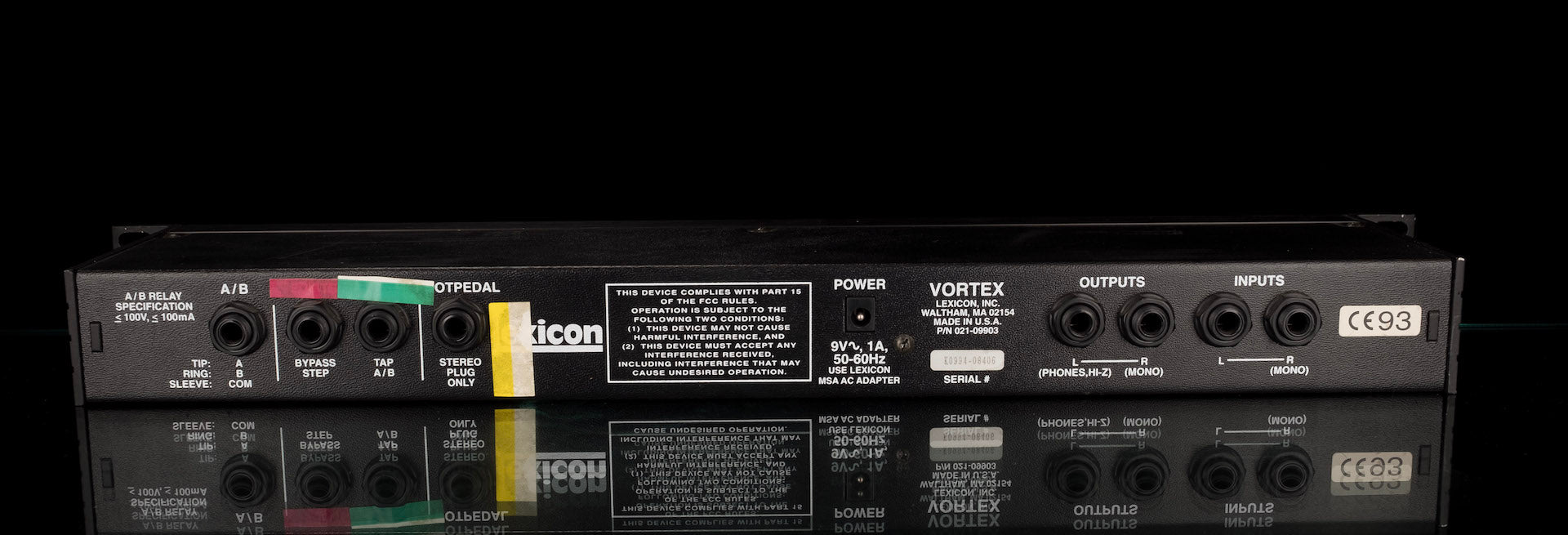 Pre Owned Lexicon Vortex Audio Morphing Processor Rack Unit with Footswitches and Power Supply