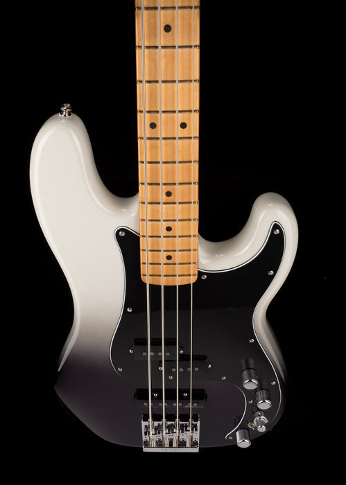 Used Fender Player Plus Active Precision Bass Silver Smoke with Gig Bag
