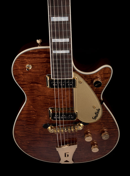 Gretsch Custom Shop Masterbuilt G6128CS 1954 Duo Jet NOS Brazilian Rosewood Curly Maple Walnut Stain