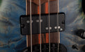 Mayones Cali4 Bass 17.5" Scale Maple TEW Top/Swamp Ash Body Trans Blue Denim Finish with Case