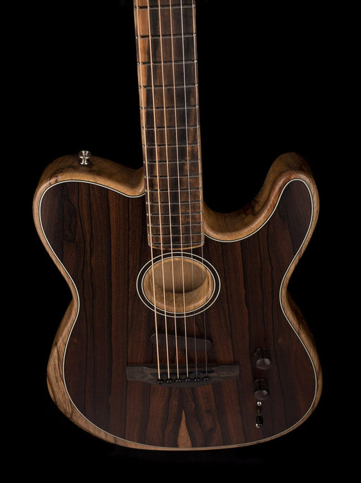 Used Fender Limited Edition Exotic Acoustasonic Telecaster Ziricote with OHSC