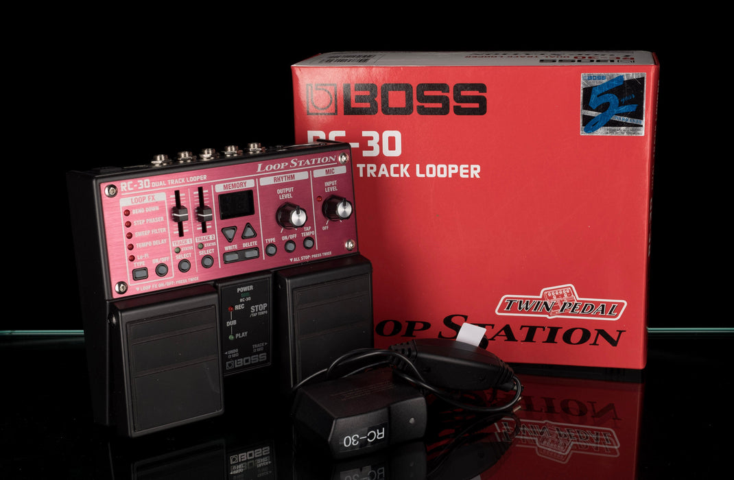 Used Boss RC-30 Loop Station Looper Guitar Effect Pedal With Box & Pow — Truetone Music