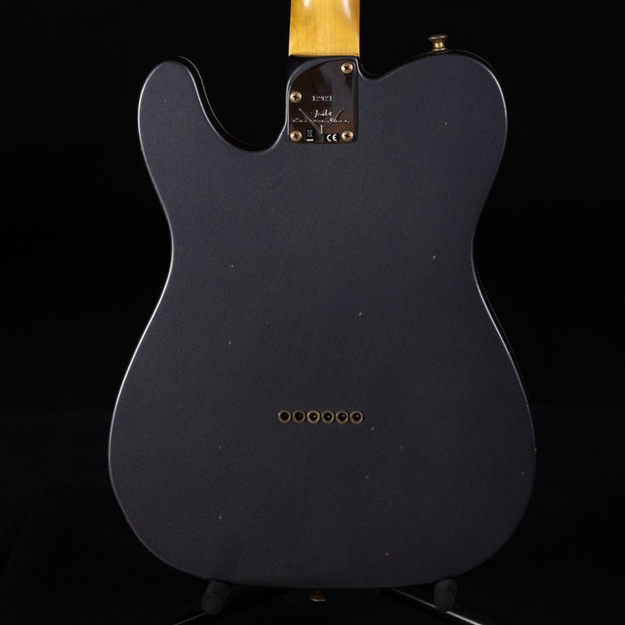 Fender Custom Shop Postmodern Journeyman Relic Tele 2 Tone Olympic White Charcoal Frost Metallic