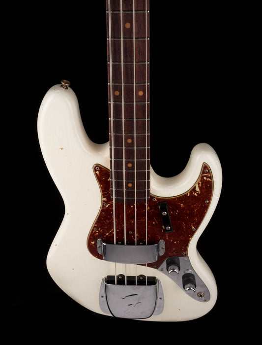 Pre Owned 2018 Fender Custom Shop '60 Jazz Bass Journeyman Olympic White With OHSC
