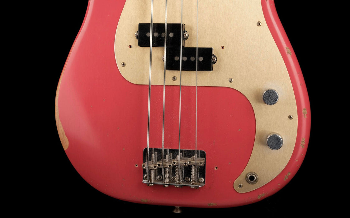 Used Fender Roadworn 50's Precision Bass Fiesta Red with Case
