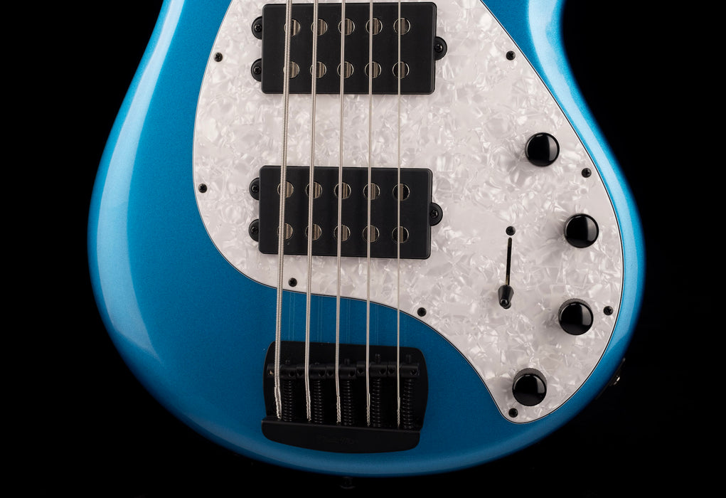 Ernie Ball Music Man StingRay Special 5 HH Speed Blue Roasted Maple With Case