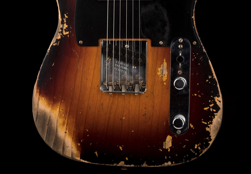 Used Fender Custom Shop Limited Edition 1951 Telecaster HS Heavy Relic Wide Fade 2-Tone Sunburst with OHSC