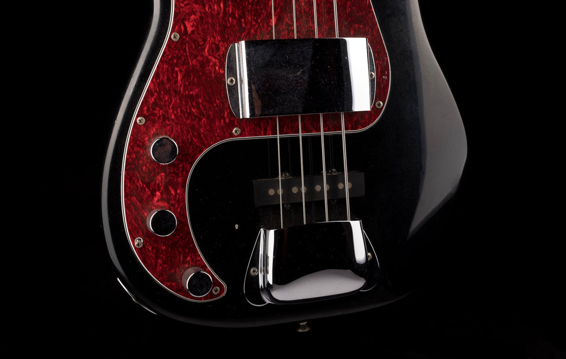 Pre Owned Duffy P-Bass Style All Rosewood Neck Black With Gig Bag