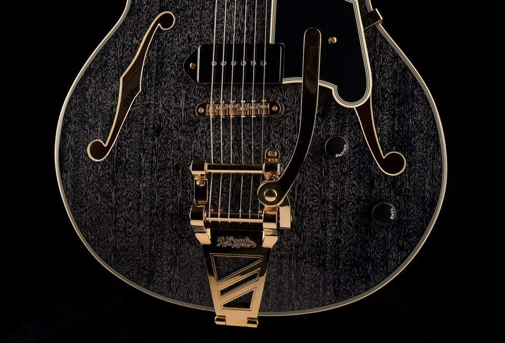 Pre Owned D'Angelico Excel '59 Black Dog With Tremolo With OHSC