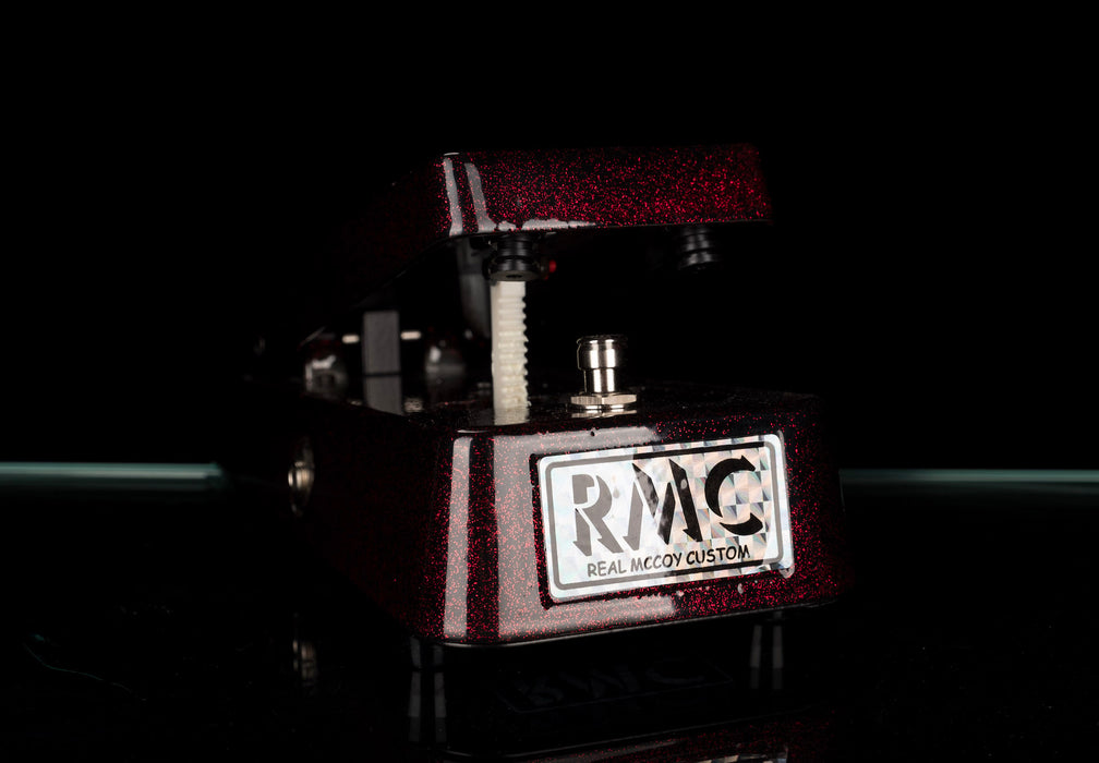 Real McCoy Custom RMC5 Wizard Wah Guitar Wah-Wah Effect Pedal Red Sparkle