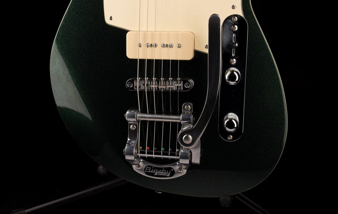 Used Reverend Limited Edition Charger 290 with Bigsby Metallic Green with Case