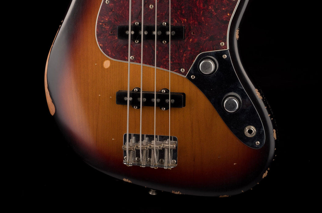 Used Fender 60th Anniversary Road Worn Jazz Bass 3-Tone Sunburst with OHSC
