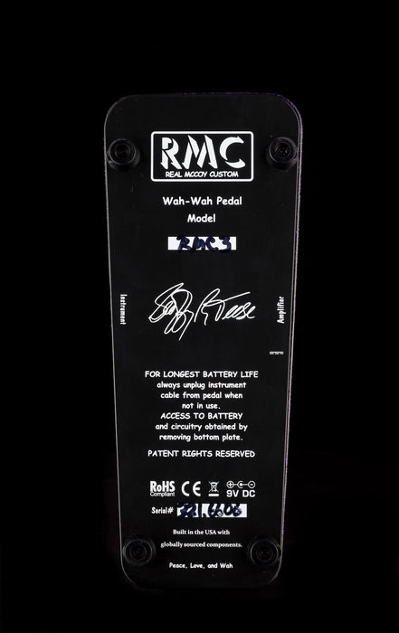 Real McCoy Custom RMC3 Guitar Wah-Wah Effect Pedal Limited Edition Purple Metal Flake