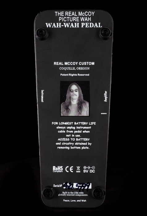 Real McCoy Custom RMC4 Picture Wah Guitar Wah-Wah Effect Pedal Limited Edition Purple Metal Flake