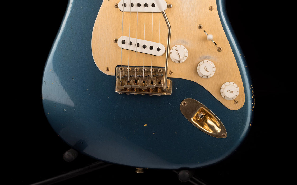 Used Fender Custom Shop 1956 Stratocaster Relic Aged Lake Placid Blue With OHSC