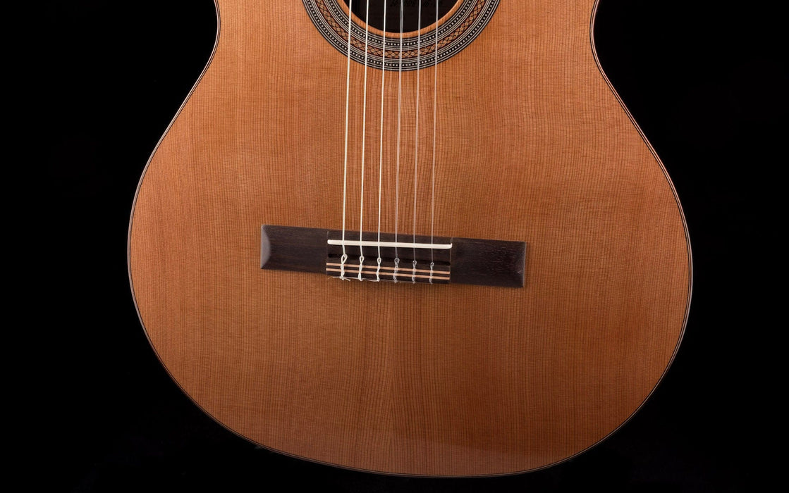 Used Kremona Soloist Series Fiesta F65CW Solid Cedar Top Nylon String Acoustic Electric Guitar With Bag