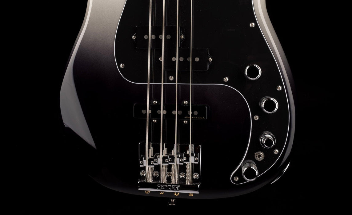 Used Fender Player Plus Active Precision Bass Silver Smoke with Gig Bag