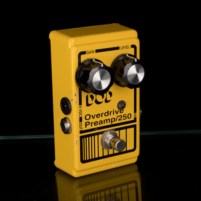 Used DOD Pre Amp 250 Overdrive With LED MOD Guitar Effect Pedal
