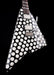 Pre-Owned Fender Custom Shop Masterbuilt Todd Krause Katana Black & White Dot with OHSC