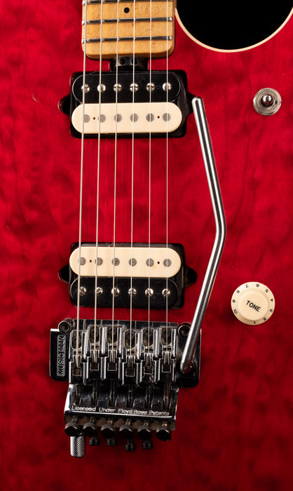 Pre Owned 1995 MusicMan Eddie Van Halen EVH Model Guitar Rare Trans Red With HSC