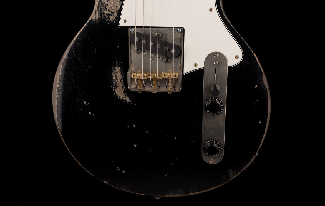 Fano Oltre Series SP6 P90 Medium/Heavy Distress Bull Black with Gig Bag