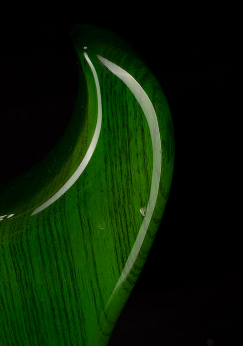 Pre Owned 1990's Rick Turner Prototype E-2 EL-434 PM Transparent Green Bass With OHSC