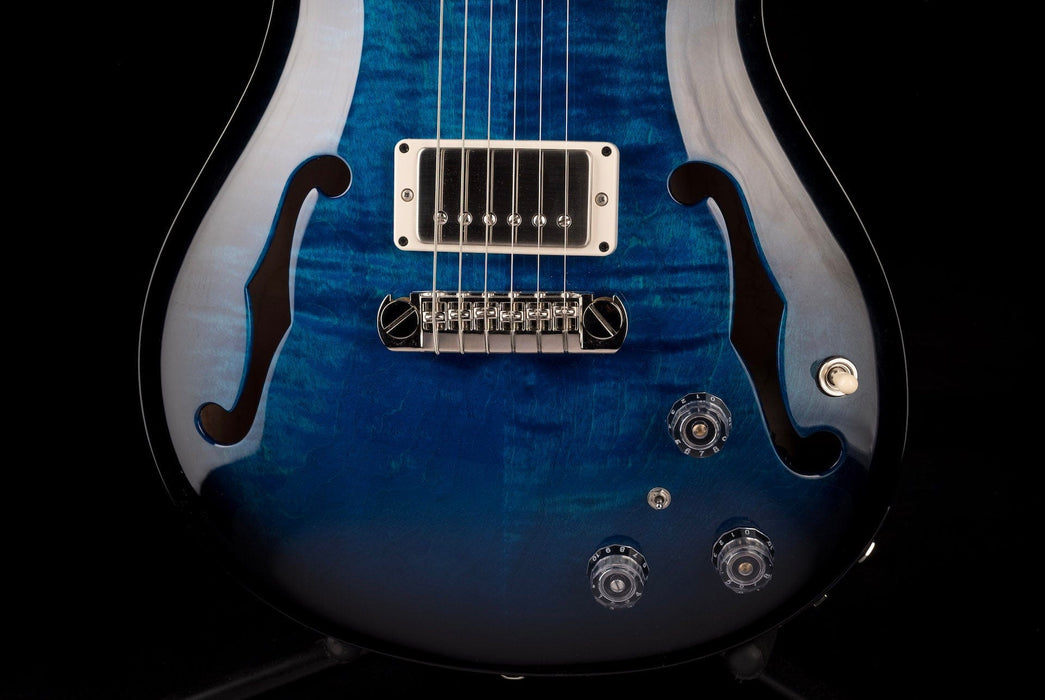 PRS Core Hollowbody II Piezo Custom Color Sapphire Smokeburst Burst with Case