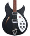 Rickenbacker 330 MBL Matte Black Six String Semi Hollow Guitar W/ HSC