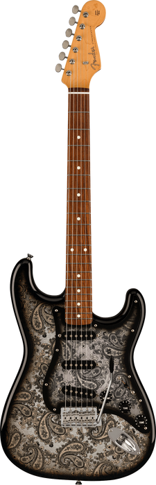 DISC - Fender Limited Edition Black Paisley Stratocaster Electric Guitar With Gig Bag