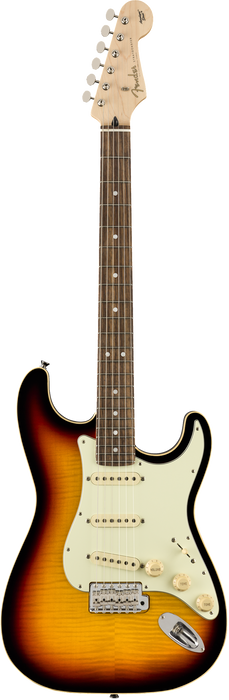 DISC - Fender Limited Edition Aerodyne Classic Stratocaster Flame Maple Top Rosewood Fingerboard 3-Color Sunburst with Gig Bag
